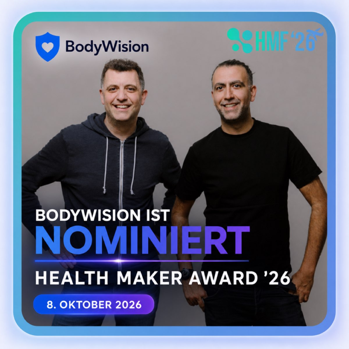 André und Kasra – BodyWision ist für den Health Maker Award ’26 nominiert.