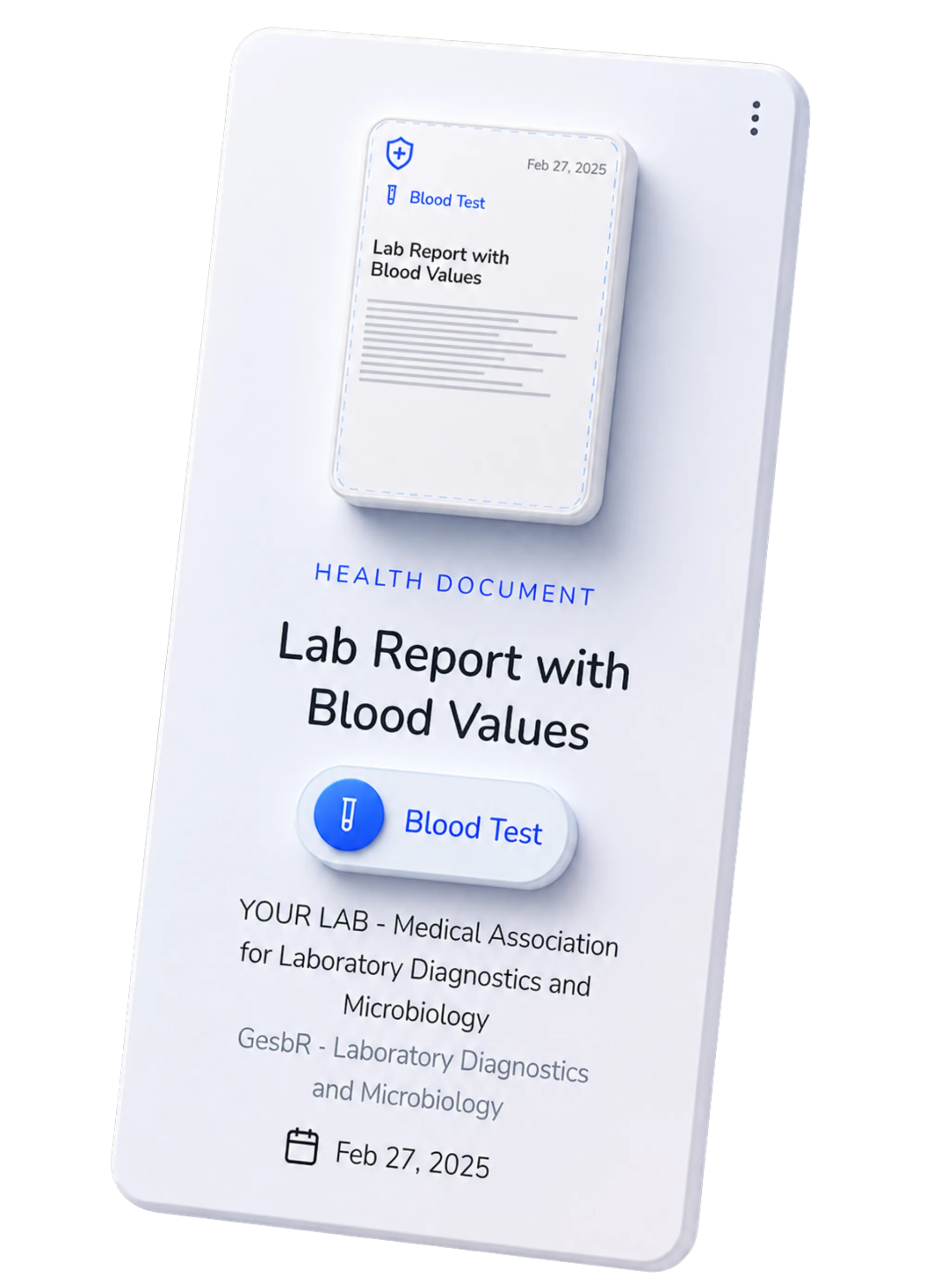 BodyWision health analysis with prioritized health topics